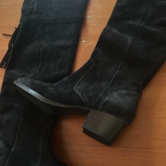 Frye suede over the knee boots size 9 new tassel fringe - Picture 7 of 7